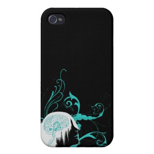 Emo Blue Swirl Iphone Case iPhone 4/4S Case | Zazzle