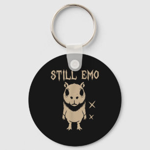 Emo Capybara Goth Punk Still Emo  Keychain