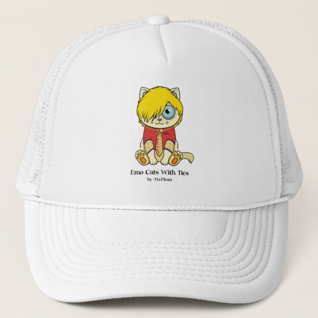Emo Cats With Ties Hats (Front)