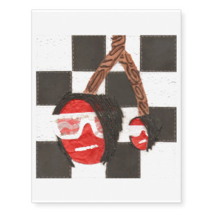 Emo Cherries Temporary Tattoo