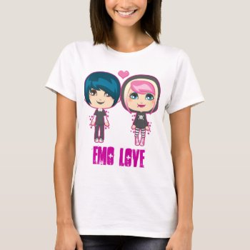 Emo Couple T-shirt by Kakigori at Zazzle