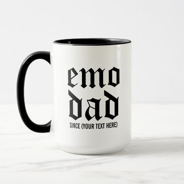 Emo Dad - Gift for Elder Emo Mug (Left)