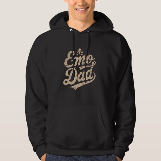 Emo Dad Goth Punk Music Scene Hoodie (Front)