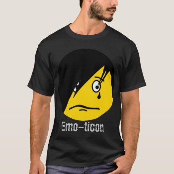 Emo Emoticon Shirt by zortmeister at Zazzle