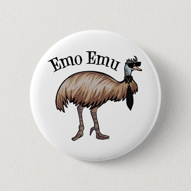 Emo Emu Button (Front)