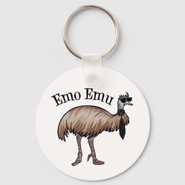 Emo Emu Keychain (Front)