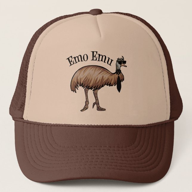 Emo Emu Trucker Hat (Front)