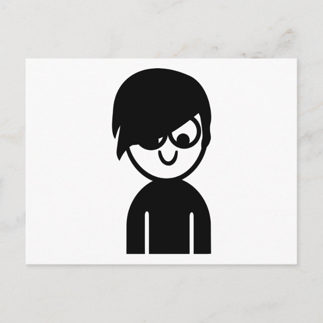 Emo face postcard (Front)