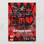 Emo Girl Party Invite