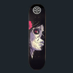 Emo Girl Skateboard Deck<br><div class="desc">Black and white</div>
