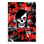 Emo Girl Skull Poster