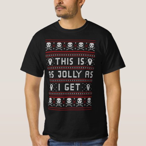Emo goth ugly christmas sweater