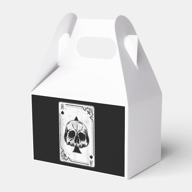 Emo Gothic And Punk Ace of Spades Poker Game Favor Boxes (Front Side)