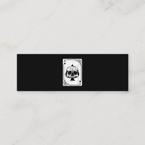 Emo Gothic And Punk Ace of Spades Poker Game Mini Business Card