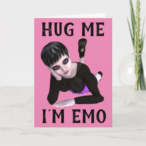 EMO GOTHIC GIRL ALL OCCASION CARDS