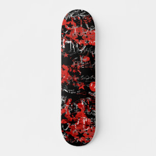 Emo Graffiti Red Skateboard