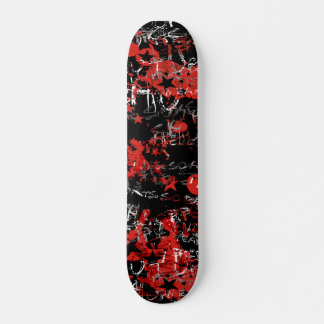Emo Graffiti Red Skateboard Deck