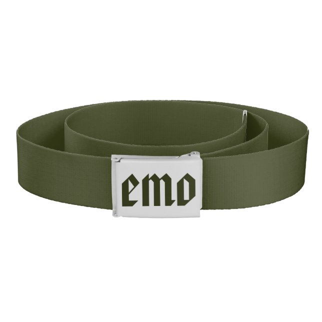 Emo - Green - Emo - Goth - Belt (Coil)