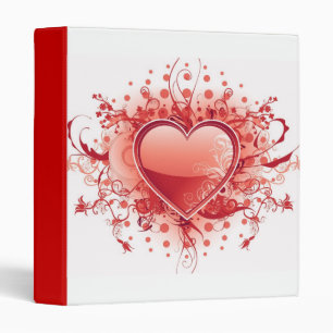 Emo Heart Design Binder