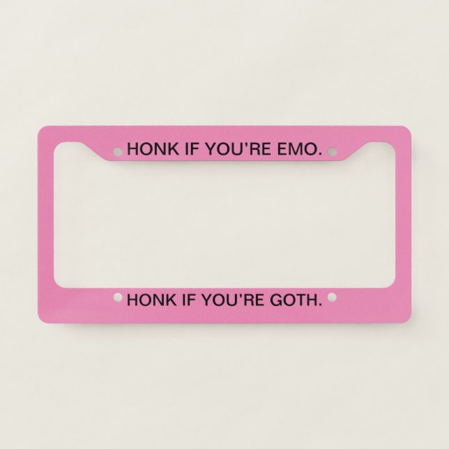 Emo - License Plate Frame (Front)