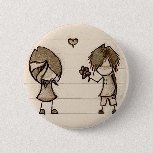 Emo Love Button (Front)