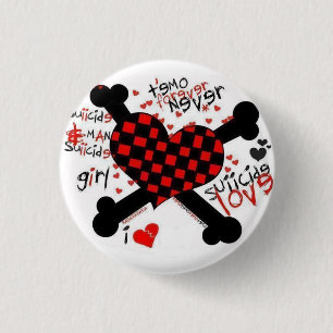 emo/love pinback button