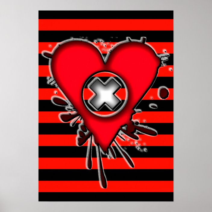 Emo Love Poster Zazzle