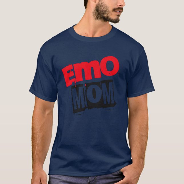 Emo Mom Design Emo Band Gen Z Millenial Design vin T-Shirt (Front)