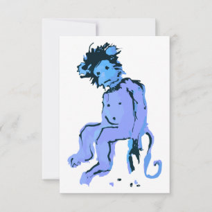 emo monkey ink invitation