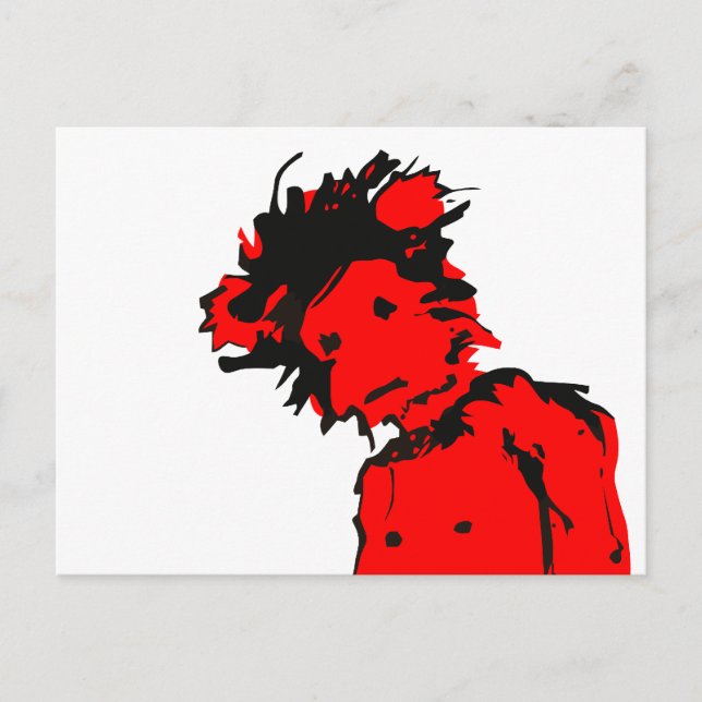 emo monkey ink postcard (Front)