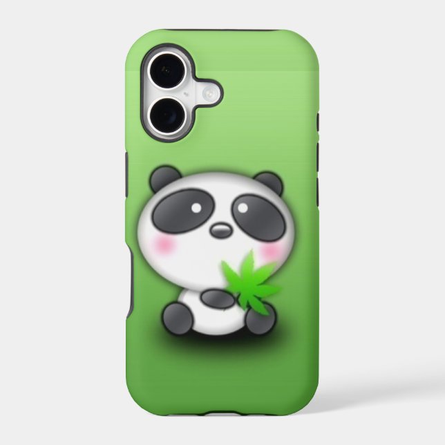 Emo Panda Bear Iphone Case (Back)