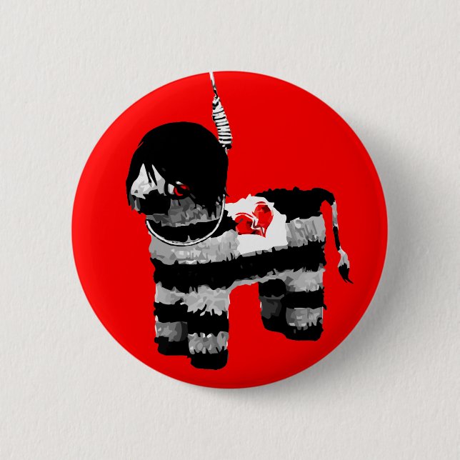 emo pinata button (Front)