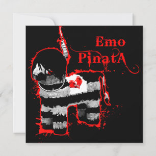 emo pinata invitation