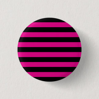 Emo Pink & Black Stripes Button