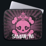 EMO Pink Skull Crossbones Laptop Protective Case<br><div class="desc">Protect your laptop, ebook reader, or tablet with a custom laptop sleeve from Zazzle. Made with 100% neoprene, these lightweight and water resistant sleeves. Great for day-to-day and travel durability, Zazzle custom laptop sleeves come in three sizes to fit your specific device and style. Show off your individual aesthetic while...</div>