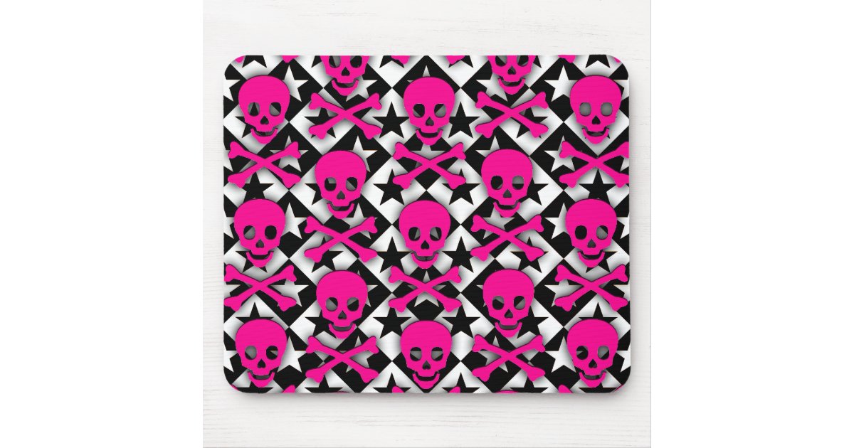 pink skulls and stars