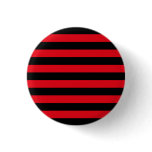 Emo Red & Black Stripes Pinback Button