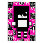 Emo Scene Girl Card