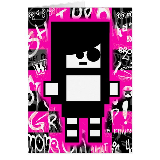 Emo Scene Girl Card (Front)