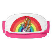 Emo Screamo Unicorn with a rainbow! Visor (Front)