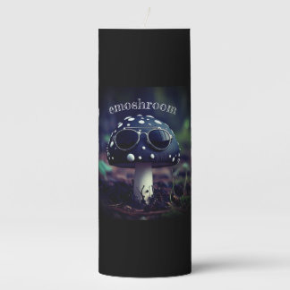 Emo Shroom Pillar Candle