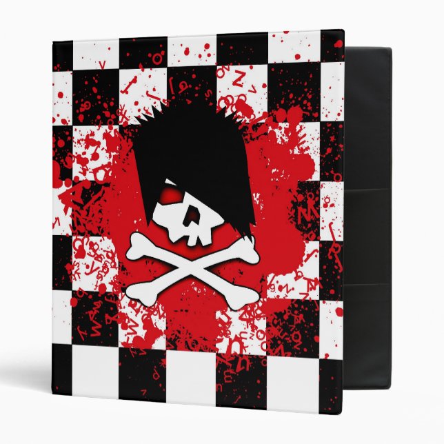 Emo Skull Binder (Front/Inside)