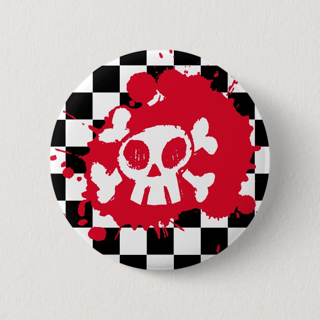 Emo Splatter Pinback Button (Front)