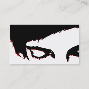 emo style business card