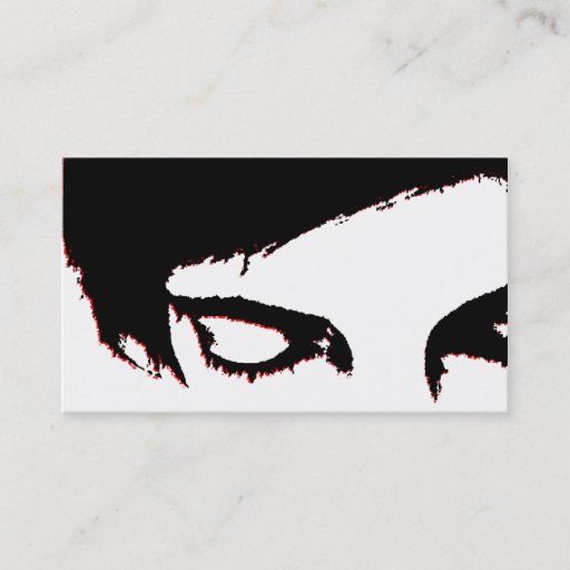 Customizable emo style business card template