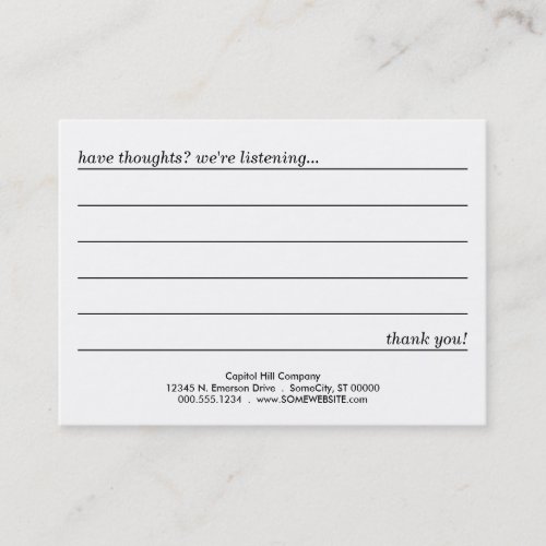 emo style comment card