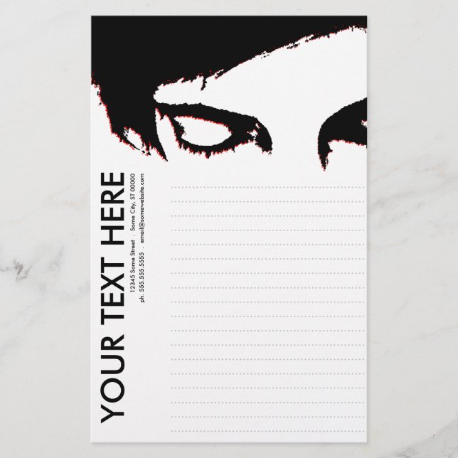 emo style stationery (Front)