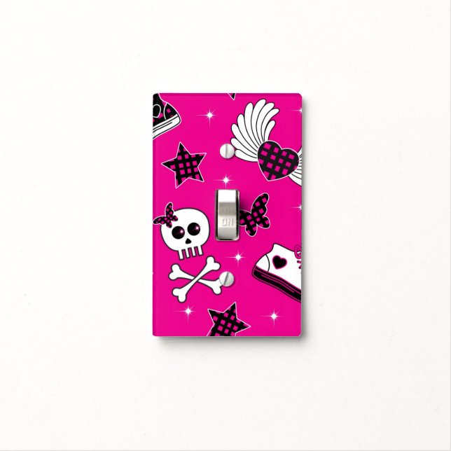 Emo Symbols Light Switch Cover (In Situ)