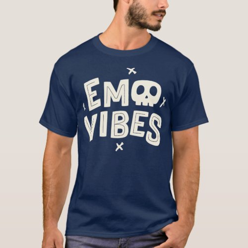Emo Vibes Pastel Goth Emo Punk Clothes With Emo T_Shirt
