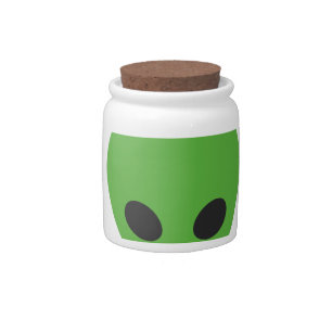 emoji aliens candy jar